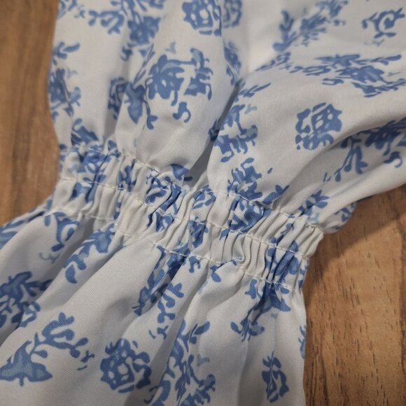 Milkmaid Puffy Sleeve Crop top festival boho hippie - Picture 4 of 6